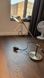 Degelijke brushed rvs bureaulamp met dimmer, Ophalen of Verzenden, Zo goed als nieuw, Modern, 50 tot 75 cm