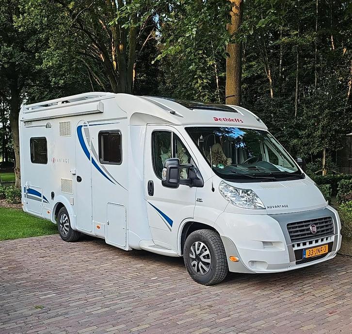 camper dethleffs T6501 B 2009, Caravans en Kamperen, Campers, Bedrijf, tot en met 4, Half-integraal, Dethleffs, Fiat, Diesel, Handgeschakeld