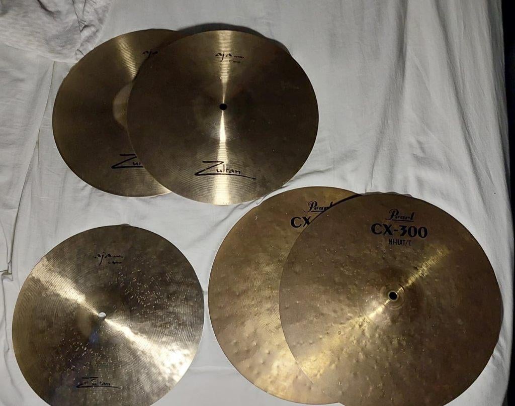 Diverse Cymbals van Zultan en Pearl, Muziek en Instrumenten, Ophalen of Verzenden, Gebruikt, Overige merken