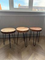 Boomstam krukjes (3 stuks), Ophalen, Zo goed als nieuw, Hout