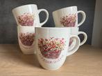 et servies - Platycodon shell pink- 5 mokken, Ophalen of Verzenden, Zo goed als nieuw, Overige stijlen, Kop(pen) en/of Schotel(s)