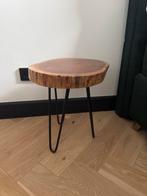 Houten Bijzettafel/Nachtkastje - Rond, Ophalen, Minder dan 45 cm, Minder dan 55 cm, Gebruikt