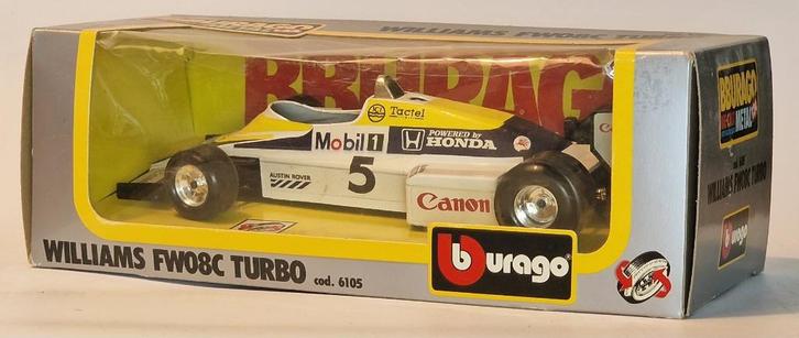 Bburago Williams FW08C Turbo – 1:24 Die-Cast Modelauto, Hobby en Vrije tijd, Modelauto's | 1:24, Zo goed als nieuw, Auto, Bburago