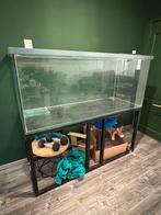 Aquarium met frame, Dieren en Toebehoren, Vissen | Aquaria en Toebehoren, Ophalen, Gebruikt, Leeg aquarium