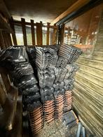 900 Monier Dakpannen - Zwart verglaasd, Doe-het-zelf en Verbouw, Dakpannen en Dakbedekking, Gebruikt, Steen of Klei, Zwart, Ophalen of Verzenden