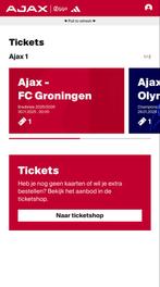 Ajax Groningen fside kaart zuid 1 beschikbaar, Tickets en Kaartjes, Seizoenskaart, Eén persoon, November