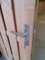 Poortdeur Douglas met stalen frame, nummer 18, 1 tot 2 meter, Niet ingevuld, Nieuw, Niet ingevuld