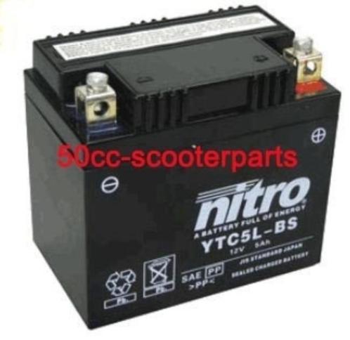 Accu Nitro Ytx5L-Bs Derbi Gpr 120123, Motoren, Tuning en Styling, Ophalen of Verzenden