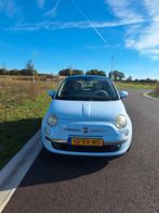 Fiat 500 1.4 16V 73KW C 2007 Blauw, Auto's, Voorwielaandrijving, Beige, 4 cilinders, 100 pk