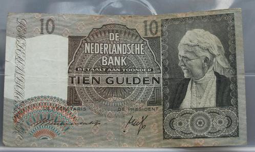 Bankbiljet 10 gulden 1940 Emma, Postzegels en Munten, Bankbiljetten | Nederland, Los biljet, 10 gulden, Verzenden