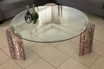 Italiaanse vintage salontafel, Huis en Inrichting, Tafels | Salontafels, Ophalen, 100 tot 150 cm, Rond, Zo goed als nieuw