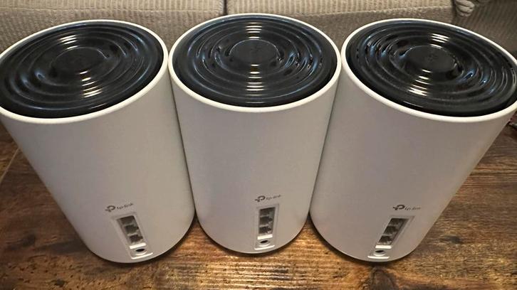 3x TP-Link XE75 Deco Mesh WiFi Systeem, Computers en Software, Powerlines, Zo goed als nieuw, Verzenden