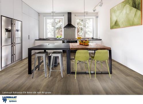 Laminaat Berry Alloc Bahamas Eik 8mm dik 4V-groev, Huis en Inrichting, Stoffering | Vloerbedekking, Nieuw, Laminaat, Bruin, 75 m² of meer