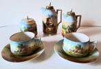 Antiek porselein tête à tête servies, Ophalen of Verzenden