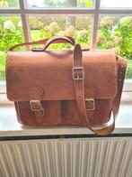 Original Ruitertassen tas, Gebruikt, Bruin, Aktetas of Boekentas, Ophalen of Verzenden