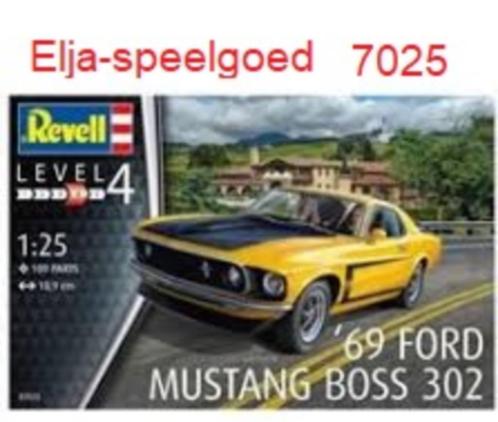 Revell 1:25 FORD MUSTANG 1969 BOSS 302 modelbouw 7025, Hobby en Vrije tijd, Modelbouw | Auto's en Voertuigen, Nieuw, Auto, Groter dan 1:32