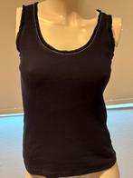 St.emile donkerblauw shirt met dun ketting langs de hals m., Kleding | Dames, Maat 38/40 (M), Blauw, ., St.emile