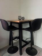 Bar tafel met 2 barkrukken/barstoelen, Huis en Inrichting, Tafels | Statafels, Ophalen, Zo goed als nieuw