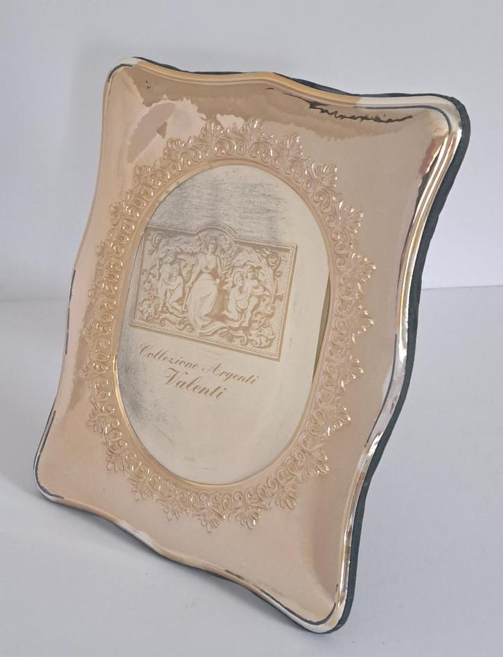 Zilveren fotolijst van groot formaat, Antiek en Kunst, Antiek | Goud en Zilver, Zilver, Verzenden