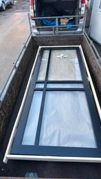 Opdek steellook deur 93x250 cmlinkshangend blankglas nr 190