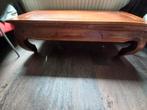 Opiumtafel, Huis en Inrichting, Tafels | Salontafels, Ophalen, Gebruikt, Rechthoekig, Minder dan 50 cm