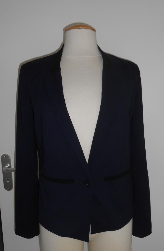 Steps donkerblauwe blazer mt 34, Kleding | Dames, Jasjes, Kostuums en Pakken, Zo goed als nieuw, Jasje, Maat 34 (XS) of kleiner