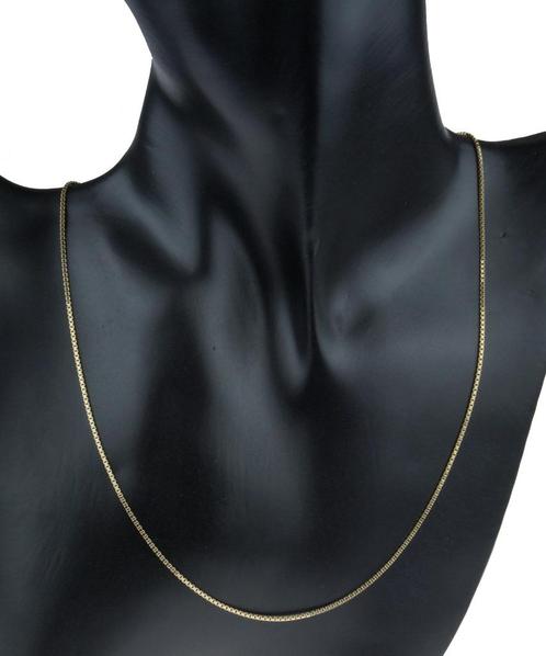 14 karaats gouden Venetiaanse schakel dames ketting 39cm, Sieraden, Tassen en Uiterlijk, Kettingen, Zo goed als nieuw, Goud, Goud