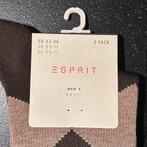 Esprit / Falke Heren sokken 2-pack 43-46 bruin NIEUW!, Bruin, ESPRIT, Ophalen of Verzenden, Nieuw
