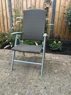 2 comfortabele verstelbare tuinstoelen – aluminium, Tuin en Terras, Tuinstoelen, Ophalen, Zo goed als nieuw, Aluminium, Inklapbaar
