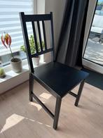 Ikea (eetkamer)stoel Stefan zwart hout, Huis en Inrichting, Stoelen, Ophalen, Zwart, Zo goed als nieuw, Eén