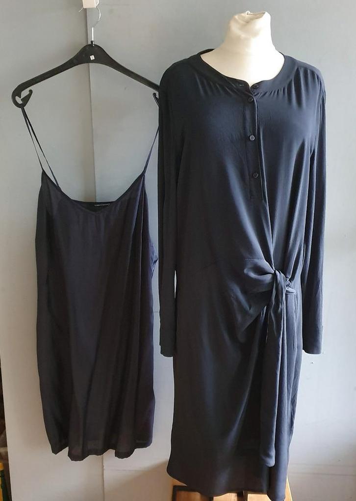 Luisa Cerano jurk, Kleding | Dames, Jurken, Zo goed als nieuw, Maat 38/40 (M), Blauw, Knielengte, Ophalen of Verzenden