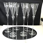 Kristal Extra Hoge Glazen Champagne Antiek 💖✨😍🥂💑👌, Ophalen of Verzenden