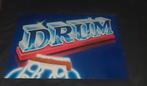 Drum Wandbord Mancave Bar Kroeg Garage, Ophalen of Verzenden, Gebruikt, Reclamebord