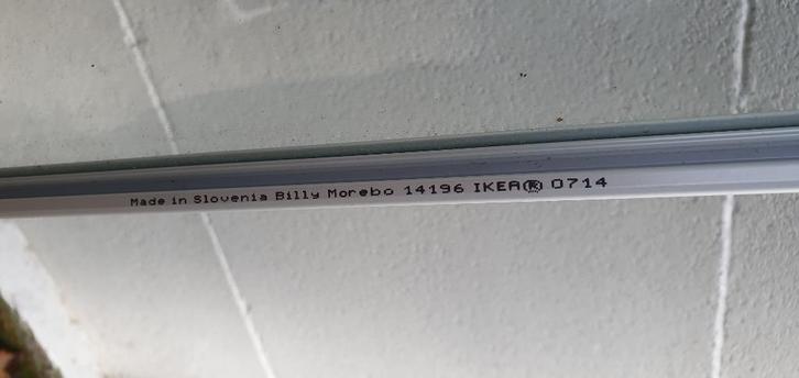 Kast Ikea Billy Morebo, Huis en Inrichting, Kasten | Kledingkasten, Gebruikt, 150 tot 200 cm, 50 tot 100 cm, 25 tot 50 cm, Glas