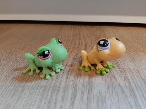 Littlest pet shop kikkers groen geel kikker, Verzamelen, Poppetjes en Figuurtjes, Ophalen of Verzenden