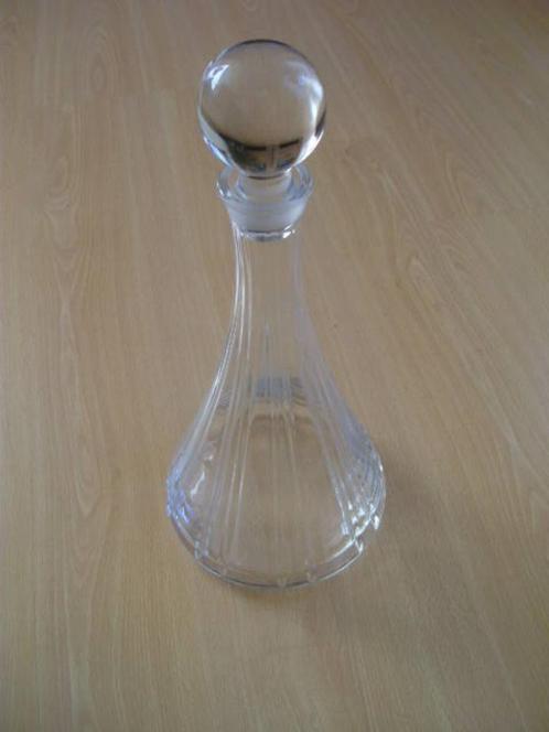 Karaf met stolp, whisky, wijn, water. Geheel van glas, Huis en Inrichting, Keuken | Servies, Zo goed als nieuw, Overige typen