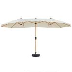 Dubbele parasol, Ophalen, Zo goed als nieuw, Minder dan 1 meter, Parasolvoet