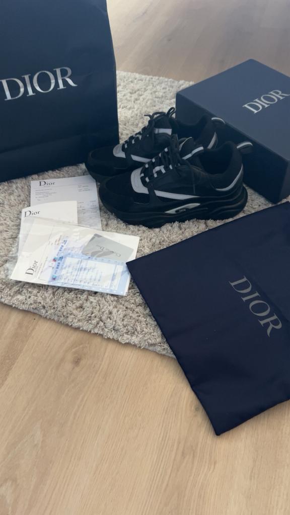 Dior B22 met verpakking en toebehoren, Kleding | Heren, Schoenen, Zo goed als nieuw, Sneakers of Gympen, Zwart, Ophalen of Verzenden