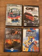 Games - Le Mans / Sonic / CRC 2005 / Battlefield spelletjes, Spelcomputers en Games, Games | Pc, Vanaf 7 jaar, Ophalen of Verzenden