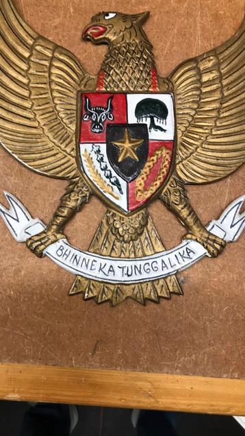 Metalen wapenschild Indonesië  beschikbaar voor biedingen