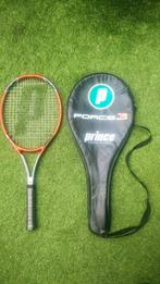 Prince Force 3 Oversize tennisracket L3 Oranje-grijs-wit, Gebruikt, Prince, Ophalen of Verzenden, Racket