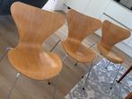 3x Originele Fritz Hansen / Arne Jacobsen vlinderstoelen, Huis en Inrichting, Stoelen, Ophalen, Gebruikt, Hout, Drie