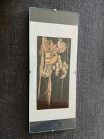 Vintage Aziatische rijststro kunst, Antiek en Kunst, Kunst | Etsen en Gravures, Ophalen