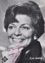 LYS ASSIA Winnares EERSTE Songfestival ECHTE handtekening, Verzenden, 1980 tot heden, Ongelopen, Sterren en Beroemdheden