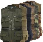 Outdoor vest (bodywarmer vissen reizen militair leger jas), Kleding | Heren, Verzenden, Nieuw, Overige maten, Overige kleuren