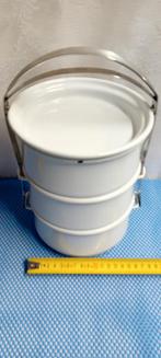 Riess Emaille Tiffin - Vintage Lunchtrommel, Ophalen of Verzenden