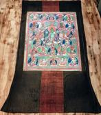 Antieke Thangka, Tibetaanse Thangka met groene Tara, Antiek en Kunst, Ophalen