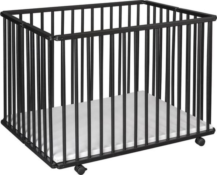 Cabino Baby Box Inklapbaar met in Hoogte Verstelbare Bodem Z, Kinderen en Baby's, Boxen, Zo goed als nieuw, Rechthoekig, In hoogte verstelbaar