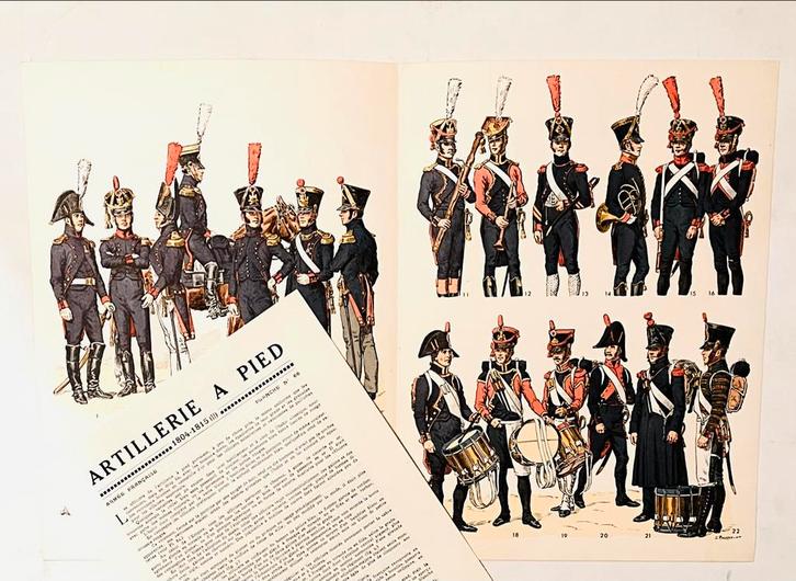 Artillerie a Pied 1804-1815, Verzamelen, Militaria | Algemeen, Landmacht, Nederland, Ophalen of Verzenden