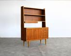 vintage wandkast | jaren 60 | secretaire | kast | Zweeds, Gebruikt, Timbeije@hotmail.com, Ophalen of Verzenden, Lemmer